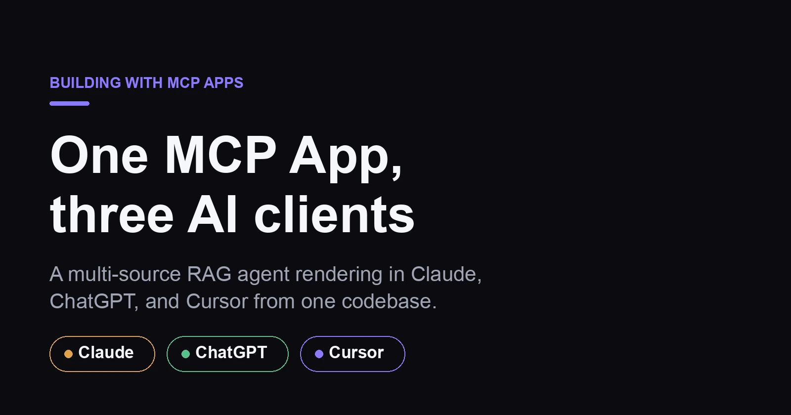 MCP Apps, explained by building one